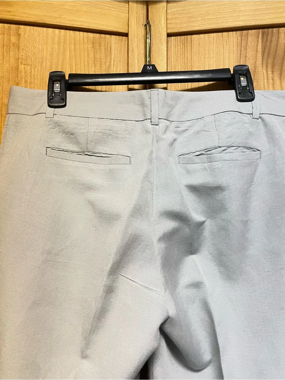 Banana Republic Women’s Light Gray Linen Blend Trouser Pants
